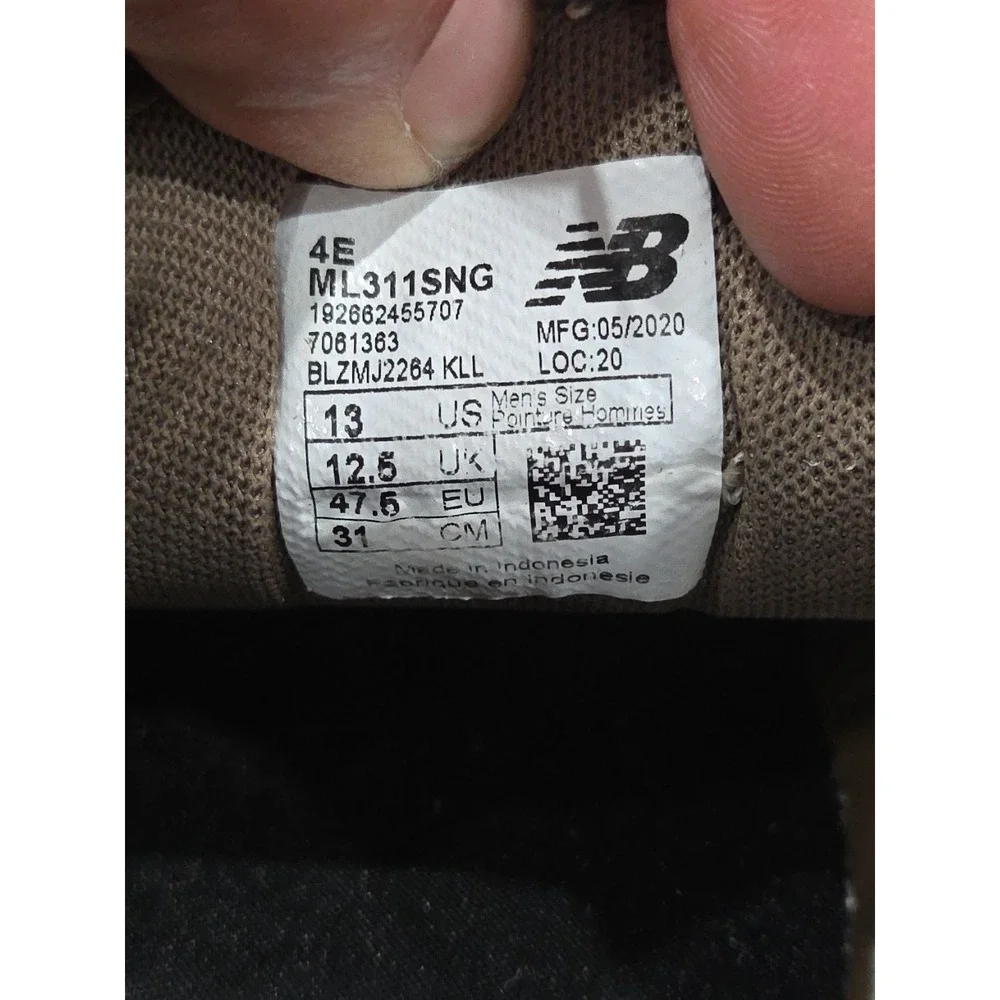 New Balance Mens 311 ML311SNG  Tan/ Sand Running Shoes Sneakers Size 13 Wide‎